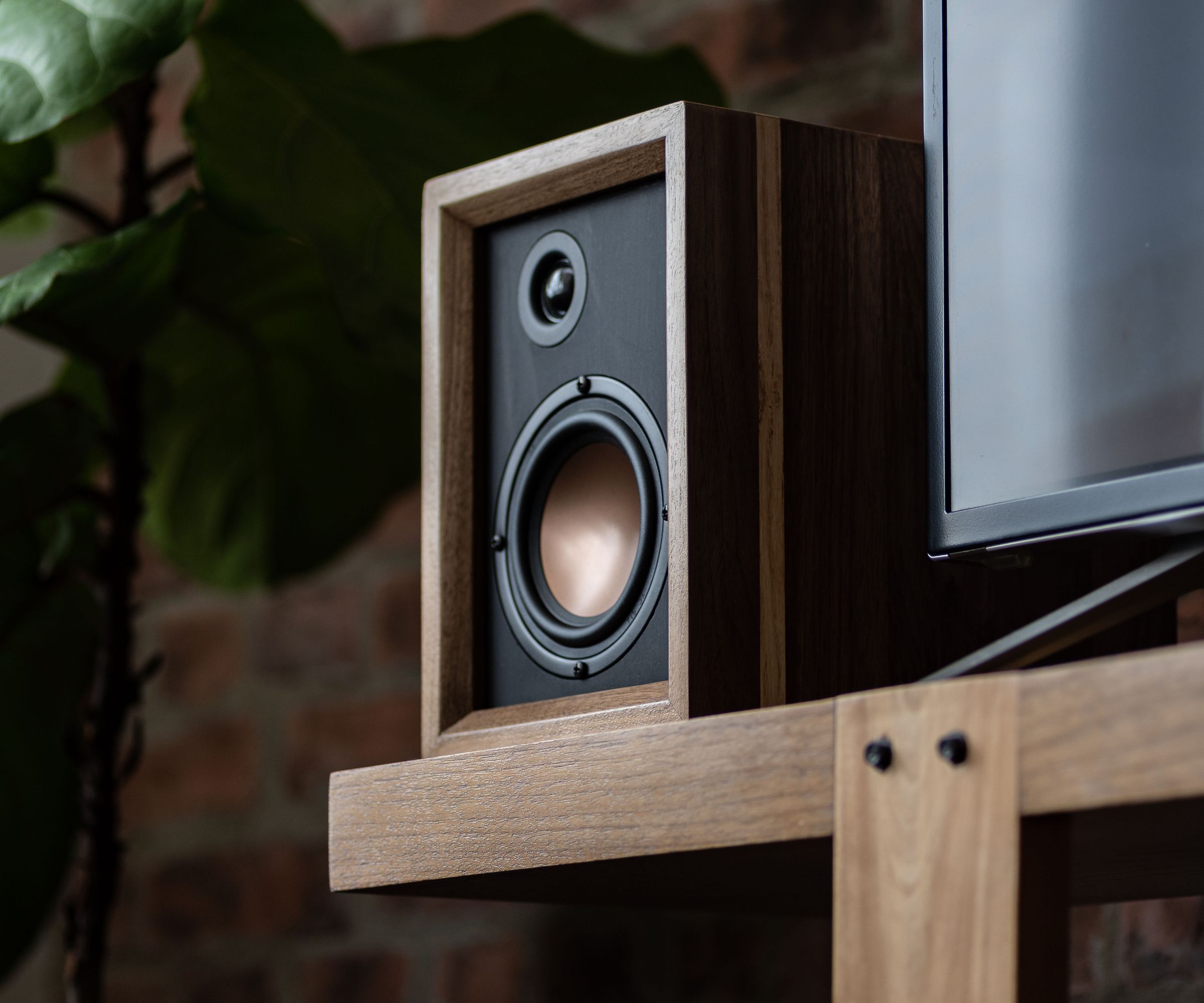 Walnut and Copper DIY Speakers