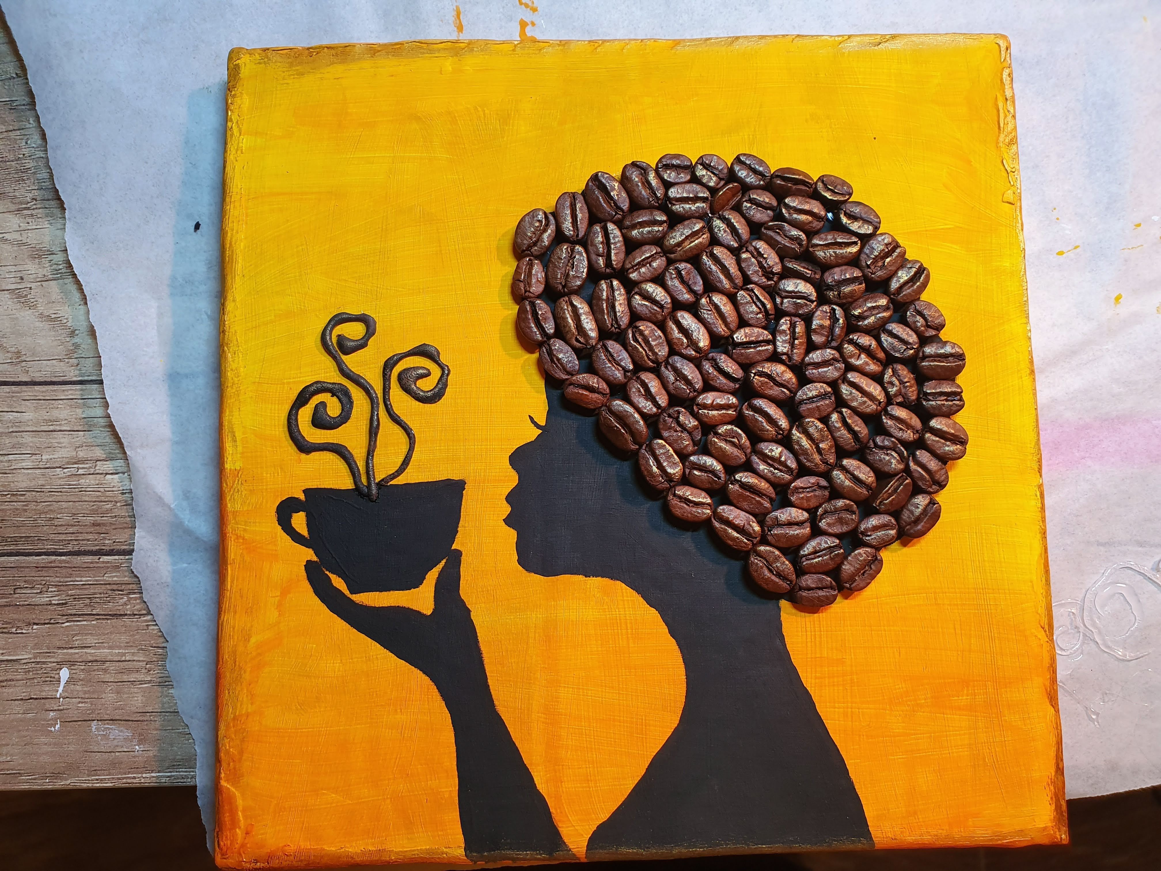Coffee Bean Wall Art 7 Steps Instructables