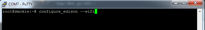 Connecting Your Edison to a Wi-Fi Network