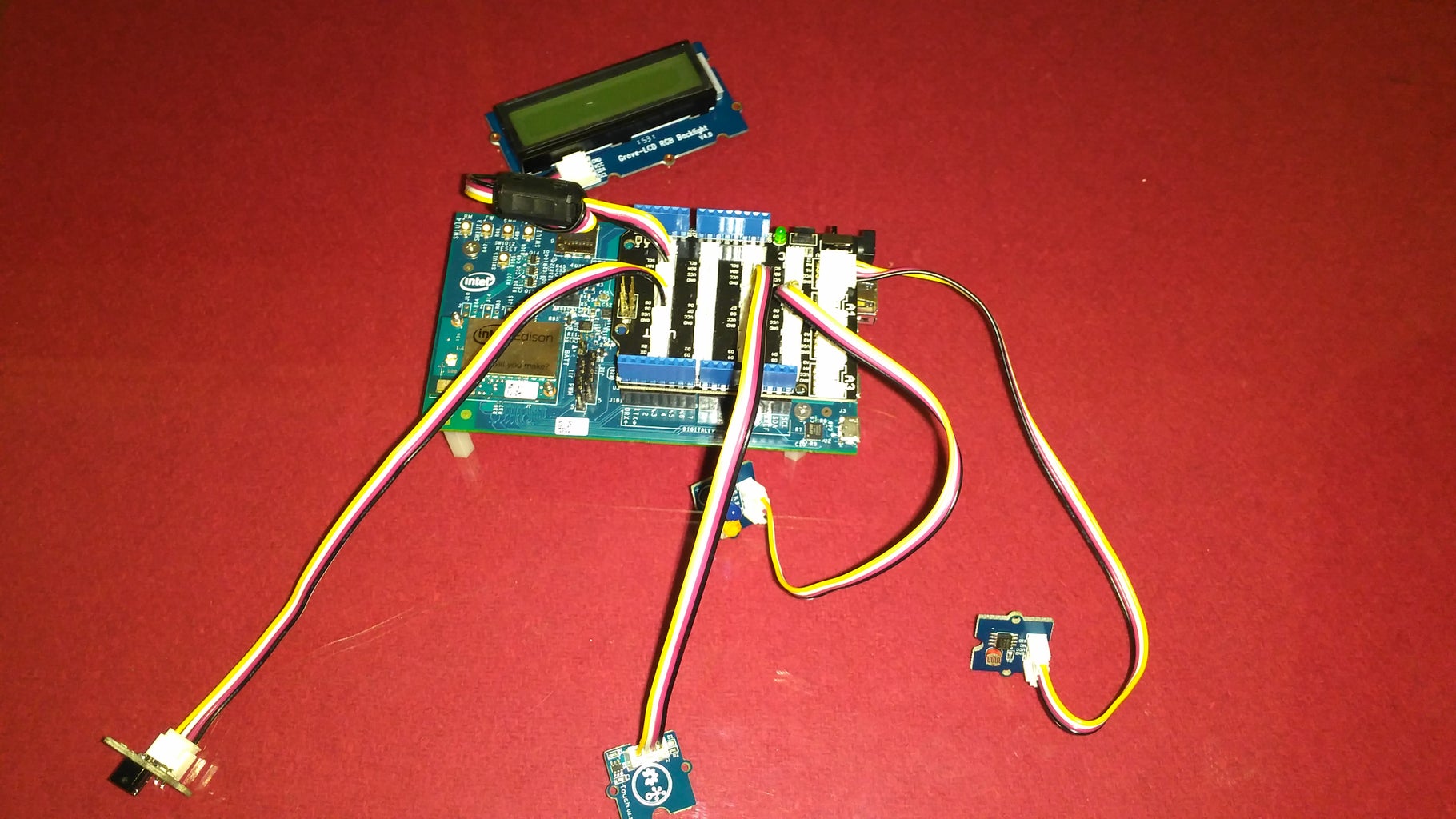 Interactive Smart Mirror (Intel IoT) : 4 Steps Circuit Diagram