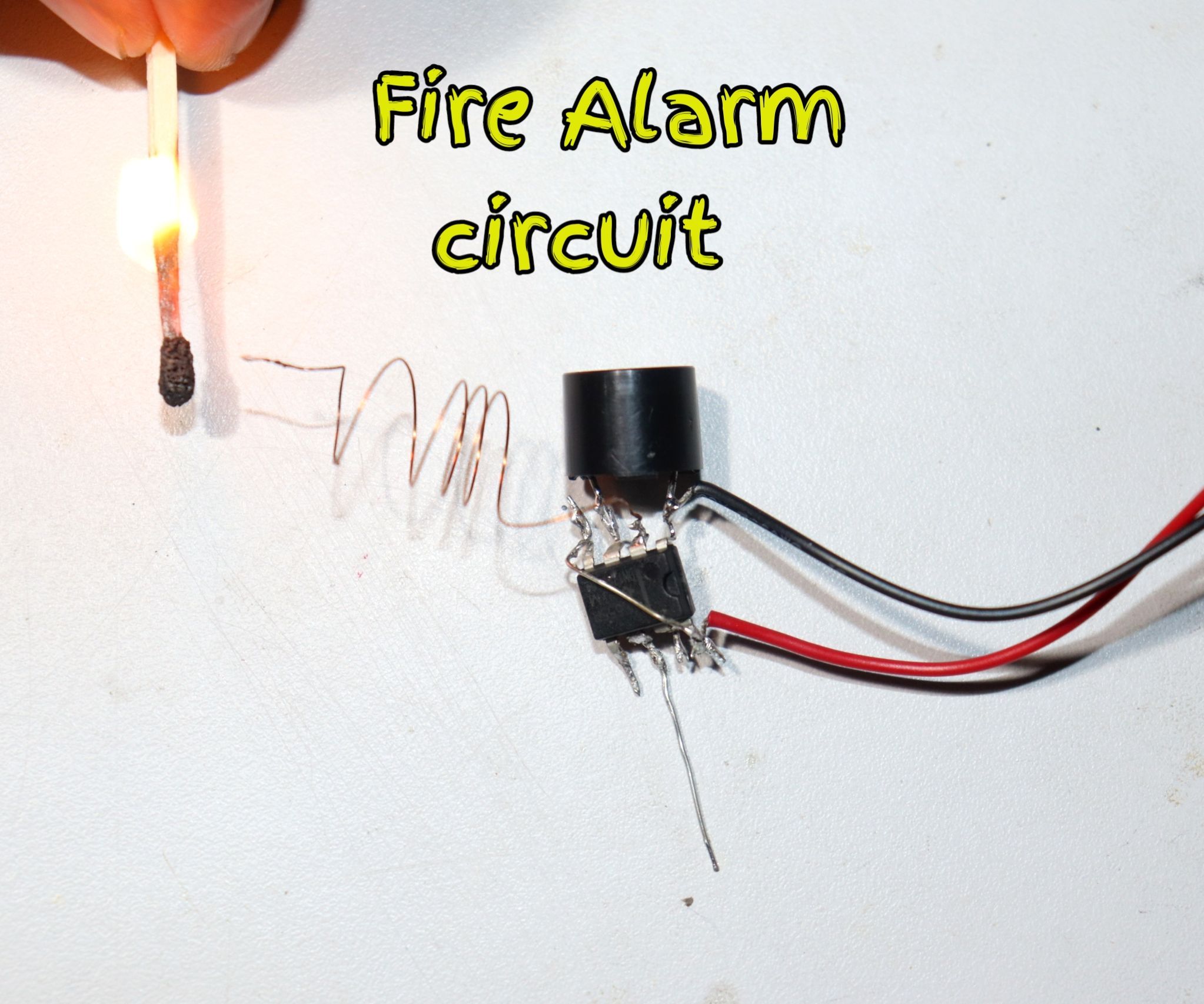 Fire Alarm Circuit Using 555 Ic