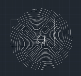 Fibonacci Sequence AutoCad
