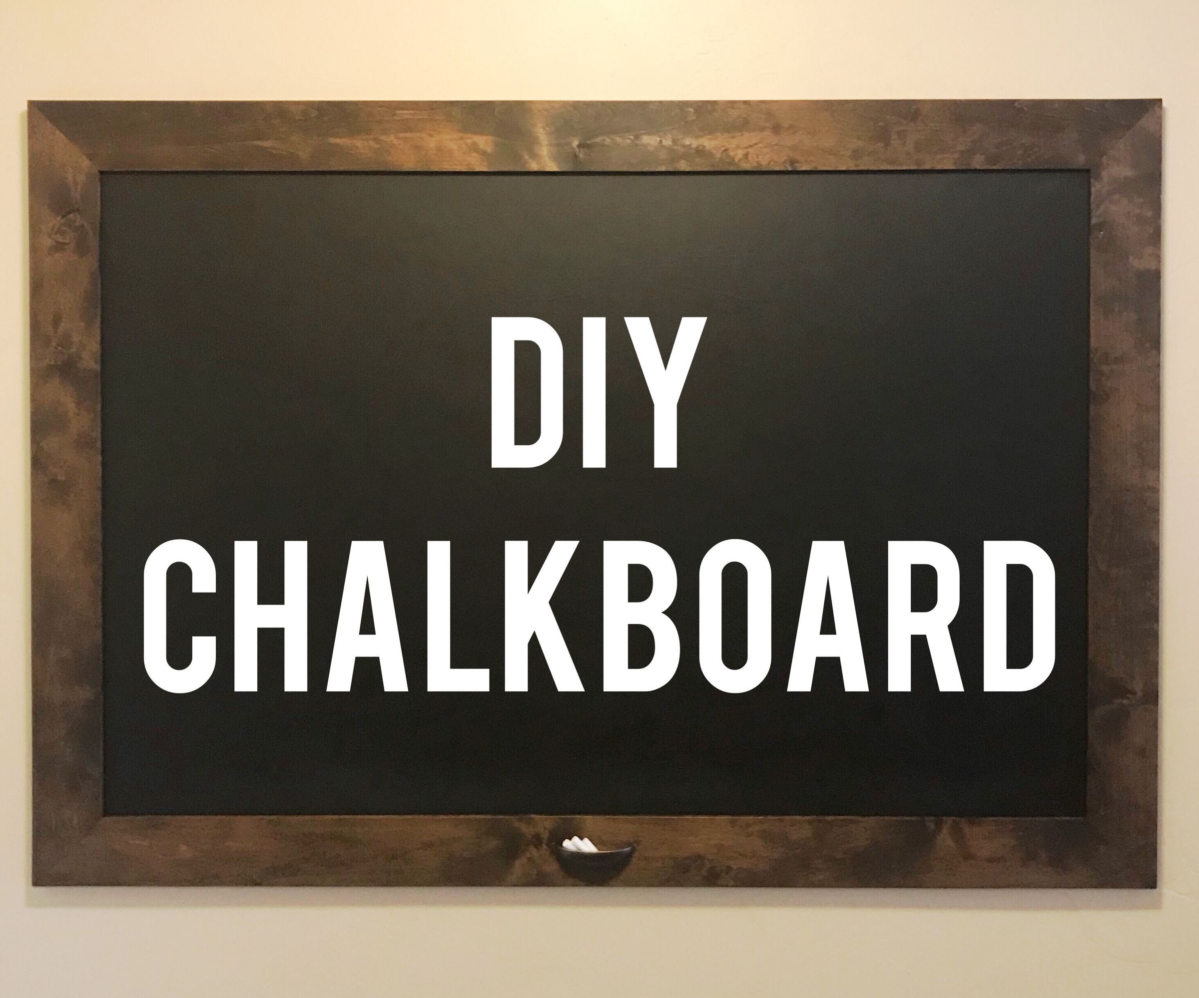 DIY Framed Chalkboard