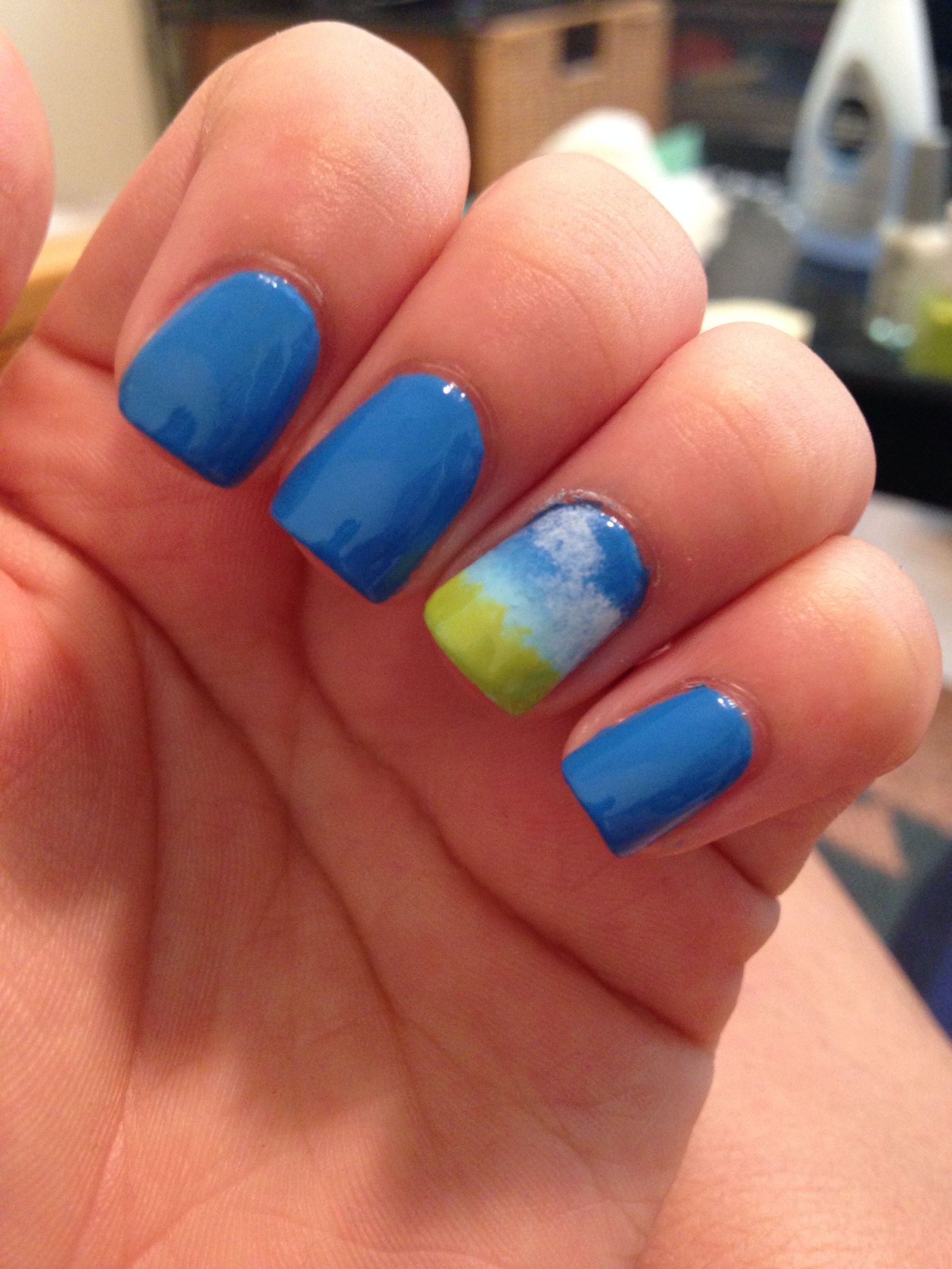 Nail DIY: Sky Ombré