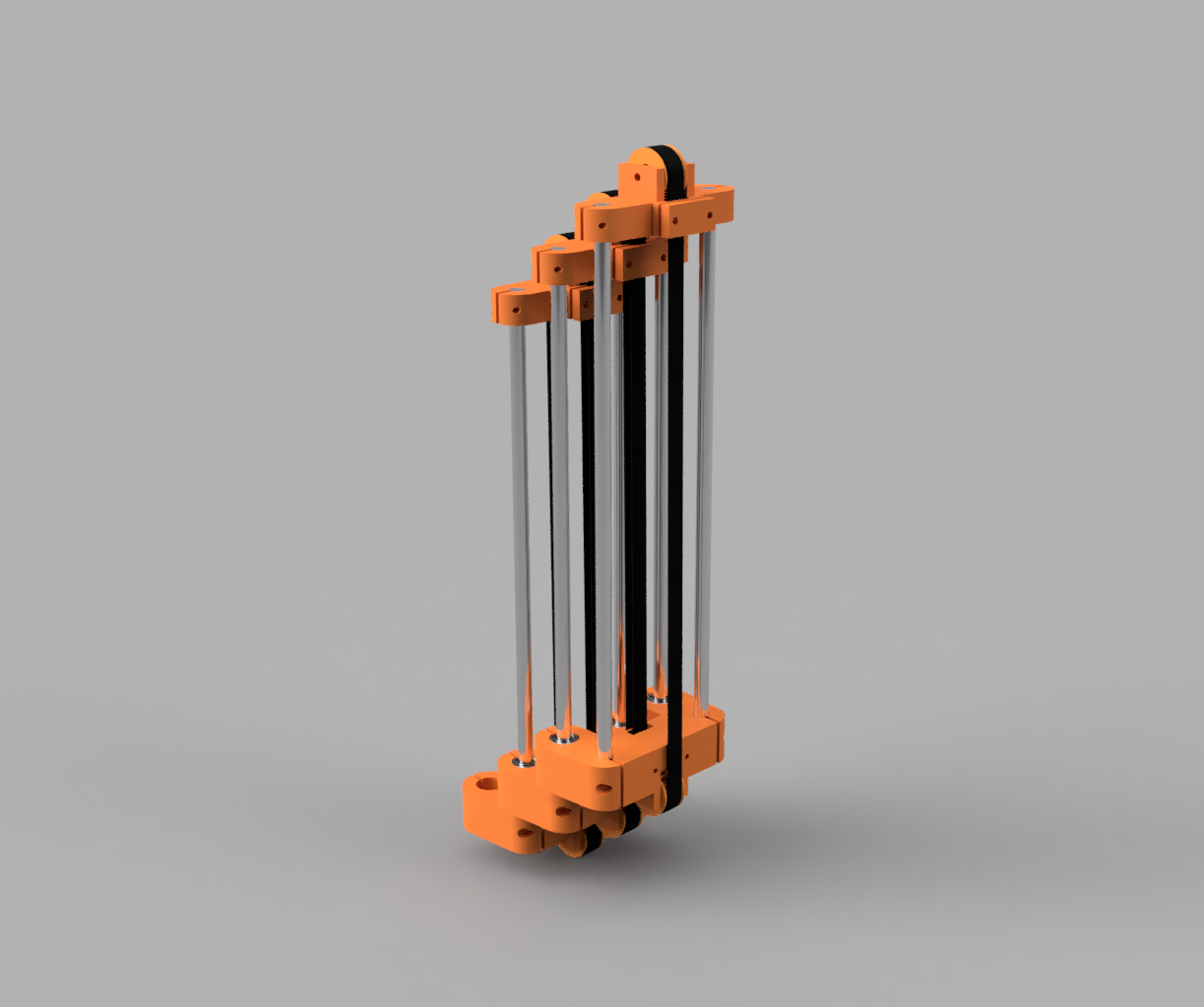 3D Printable Cascading Linear Slide