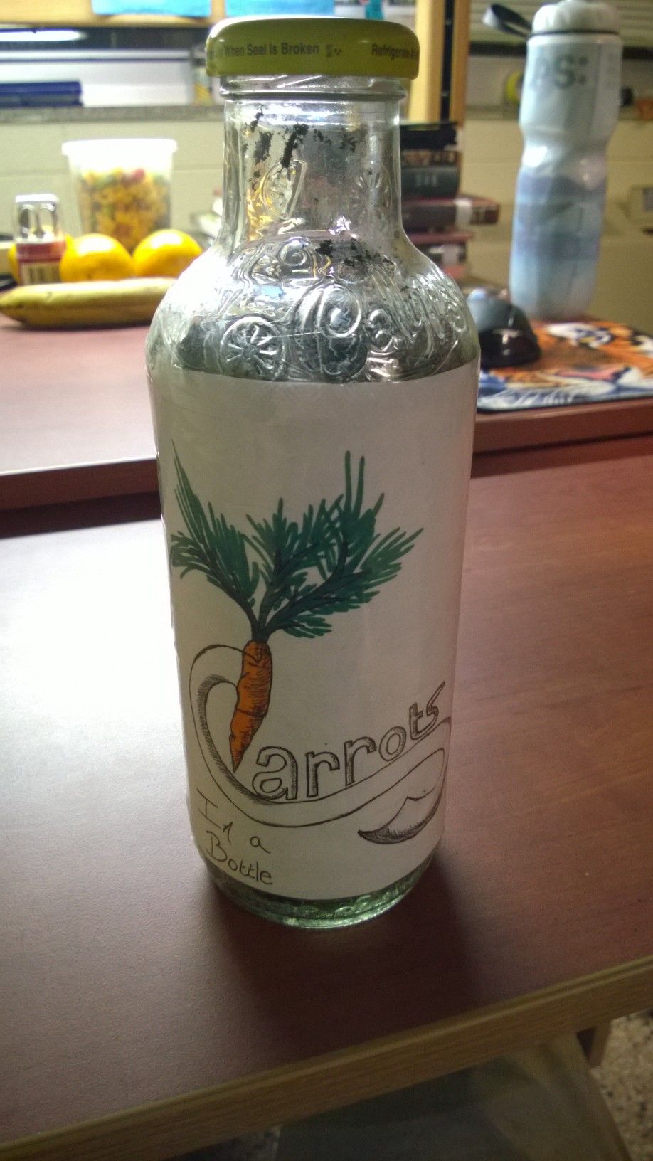 Carrots in a Bottle (Updated on 2/24/2014)