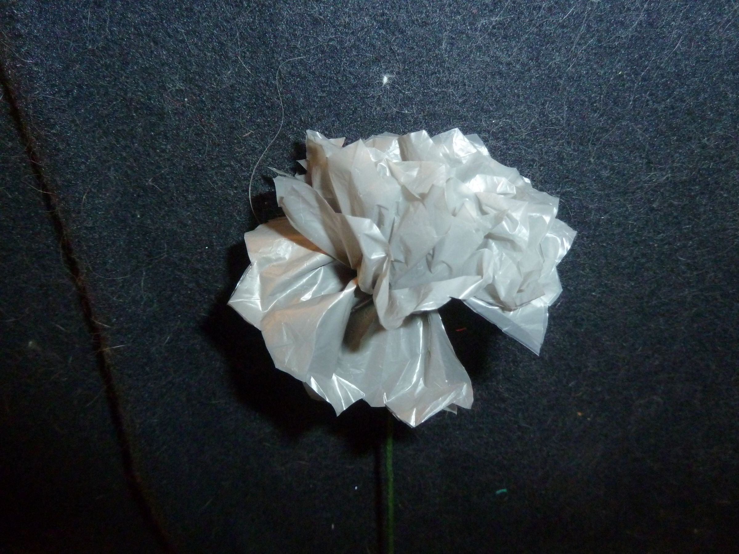 DIY Plastic Bag Flowers 3 Steps Instructables