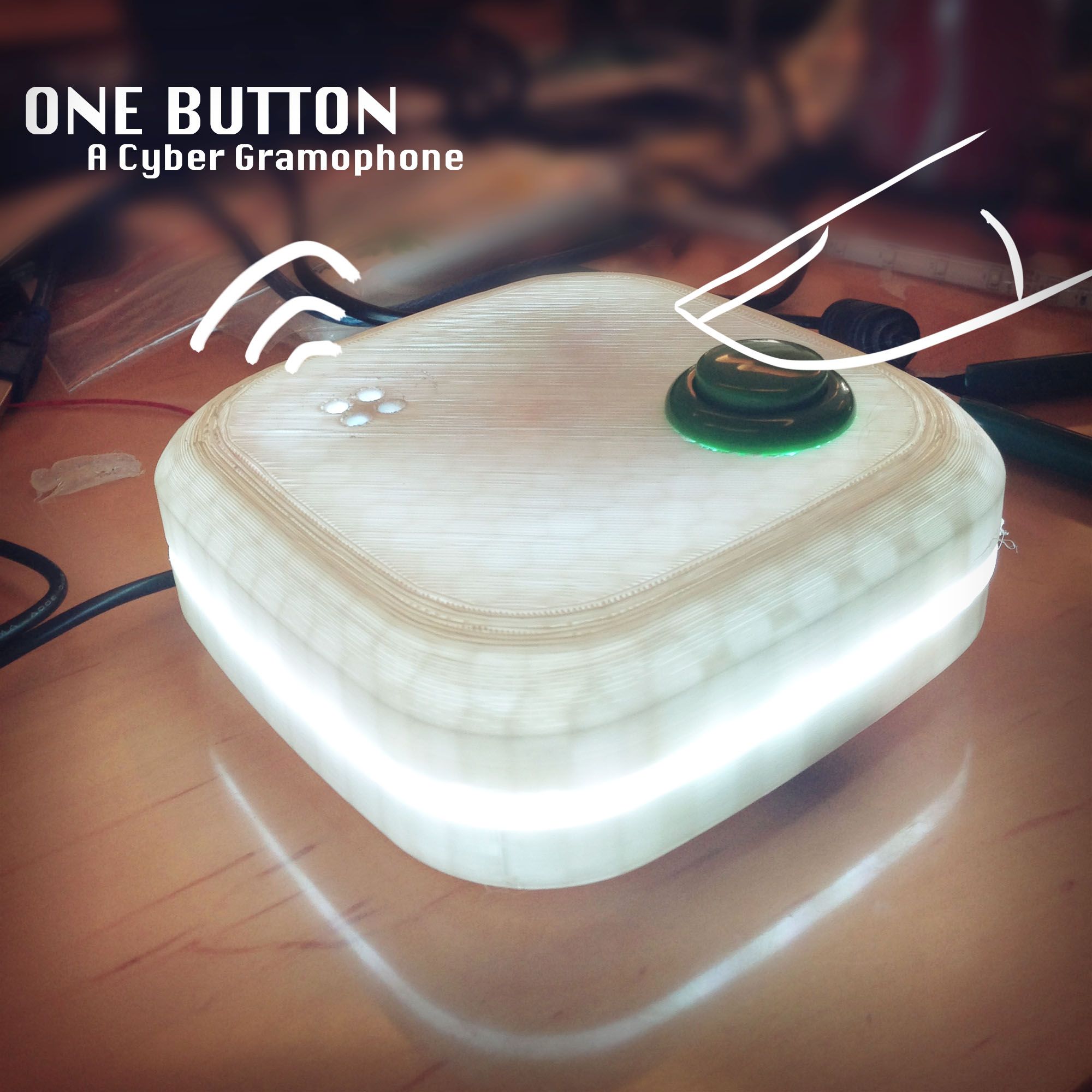 One Button --- a Cyber Gramophone