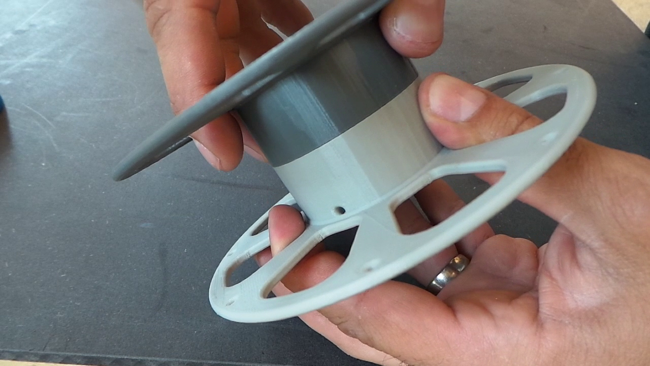 3D-printable Split Filament Spool With Threaded Joint : 10 Steps ...