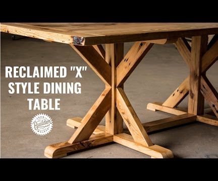 Reclaimed X Style Trestle Table | How to 