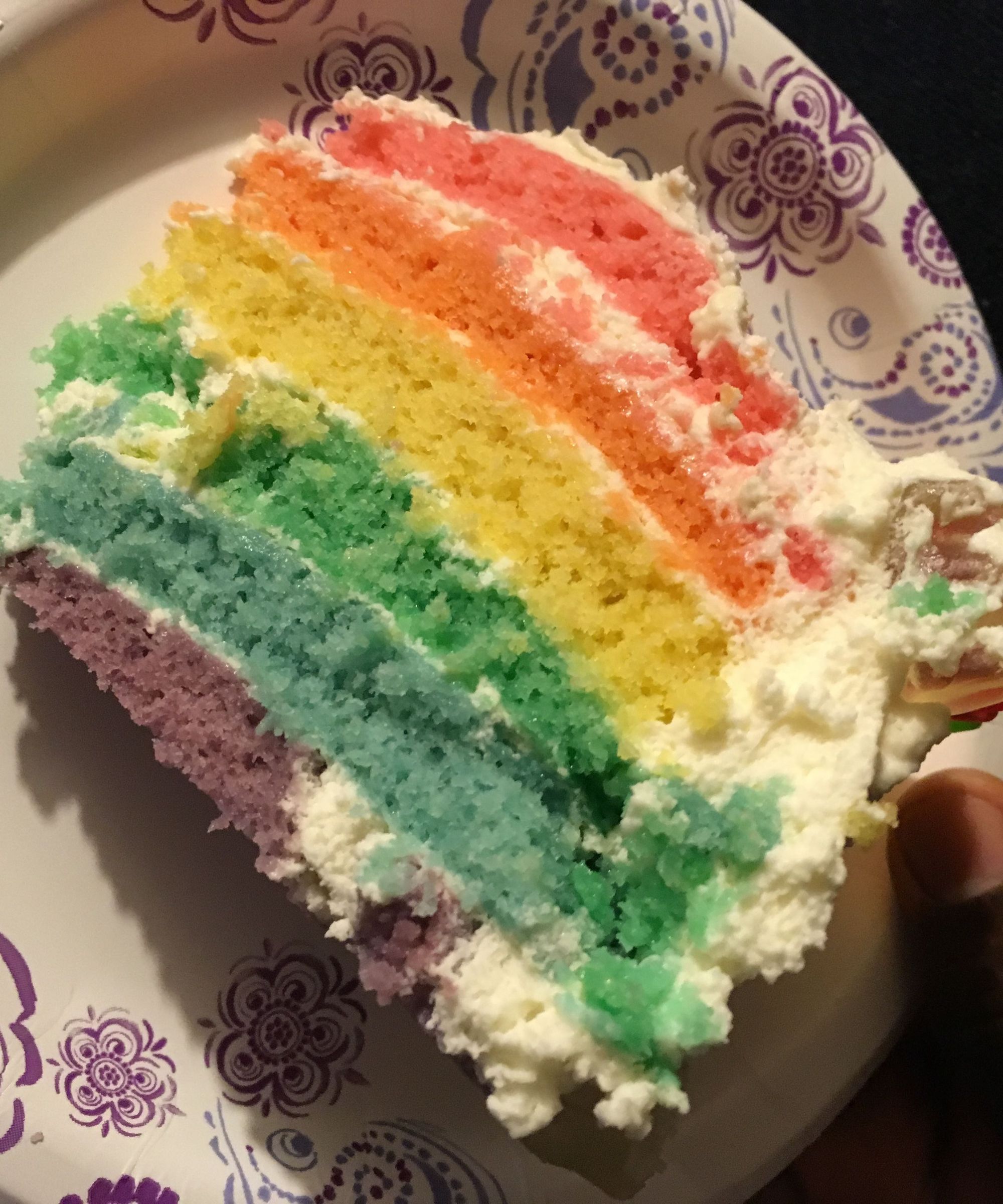 DIY Rainbow Cake
