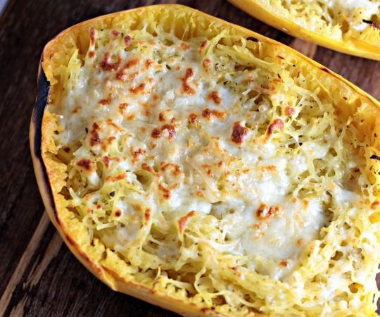 Italian Herbs and Cheese Spaghetti Squash