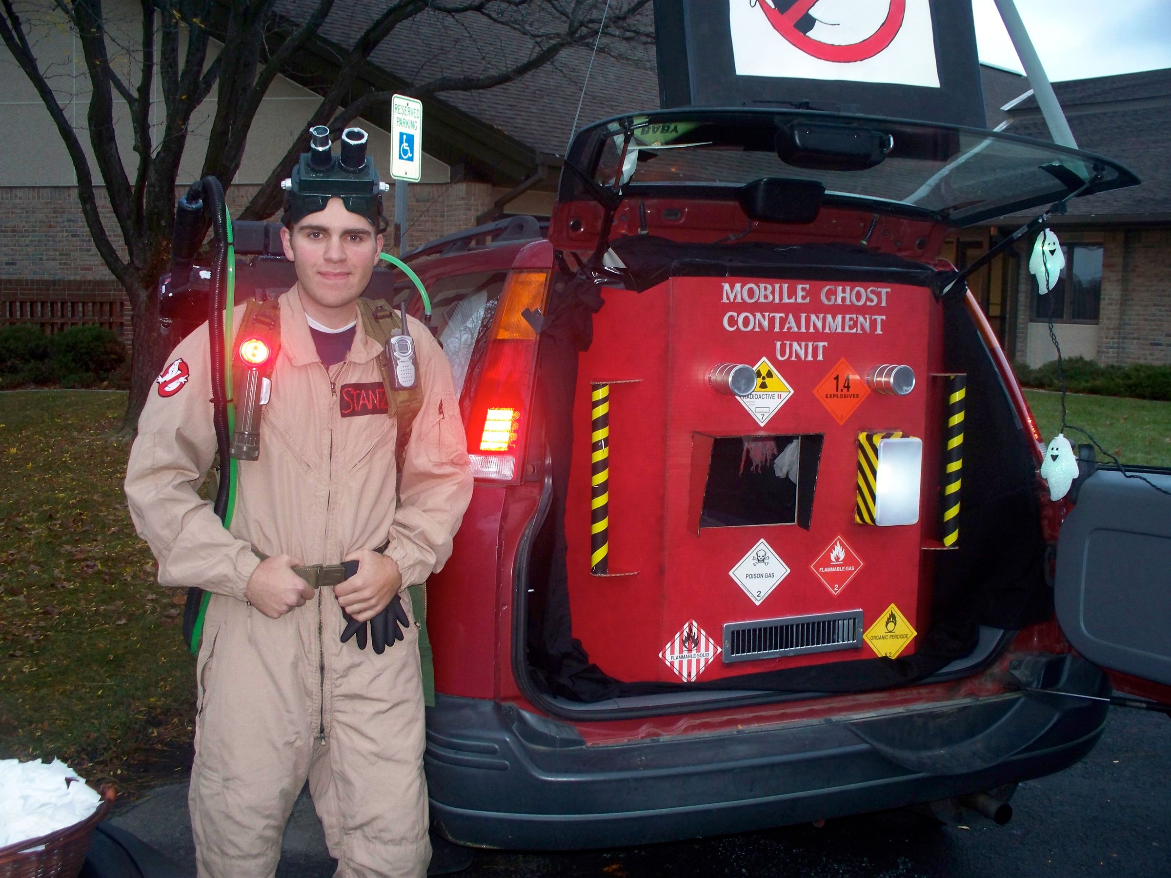 Epic Ghostbusters Costume and Trunk