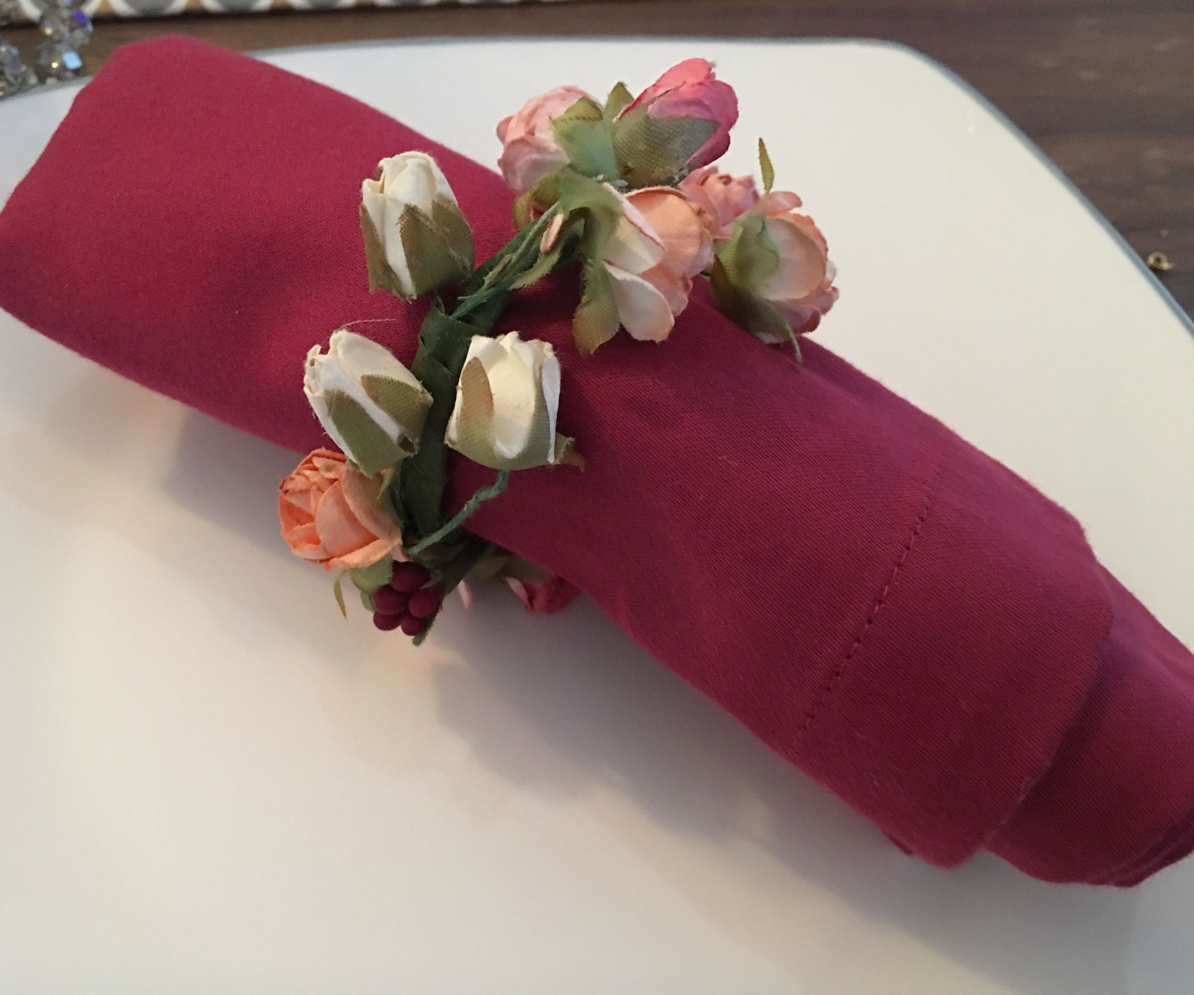 Floral Napkin Ring