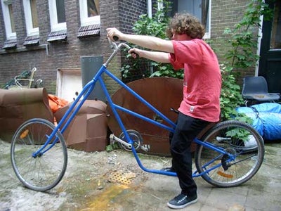 Lowrider Chopper Bike, Made of Old Bikes