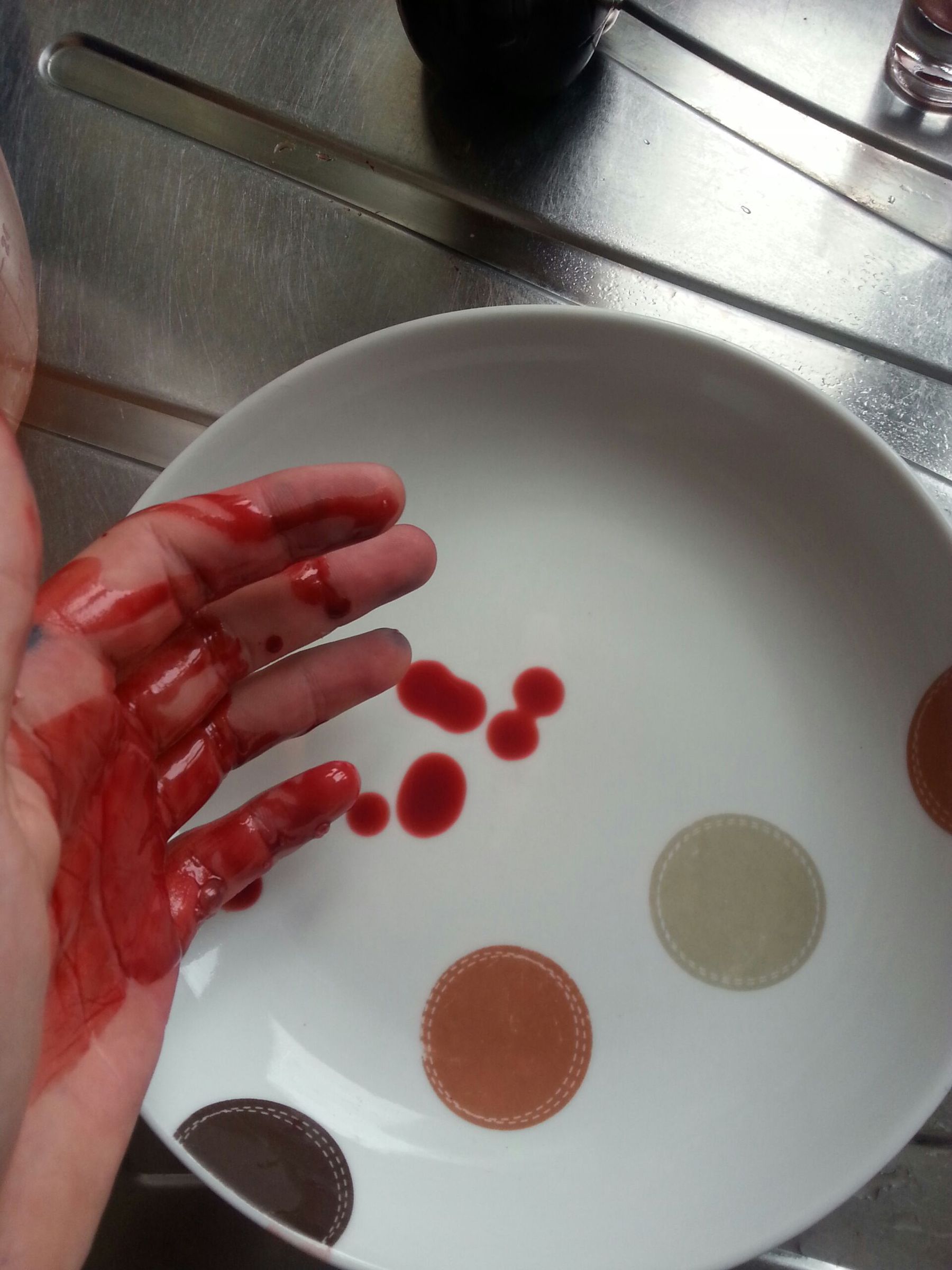 Make Fake Edible Halloween Blood.