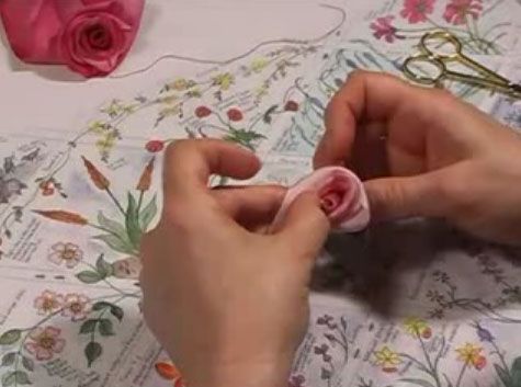 How to Make a Folded Ribbon Rose