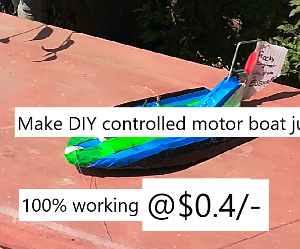 DIY ECONOMIC MOTOR BOAT (with step by step images and video)