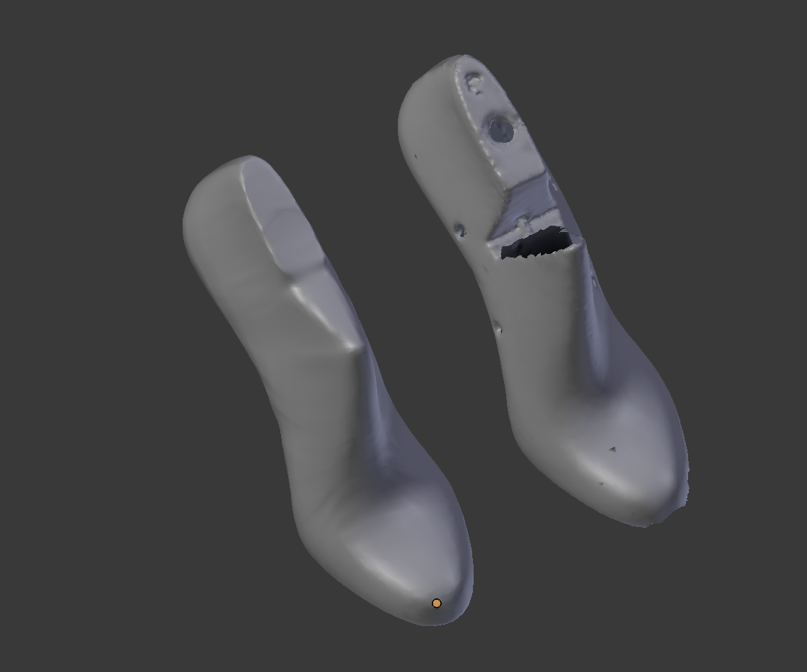 Clean up a 3D Scan using Blender