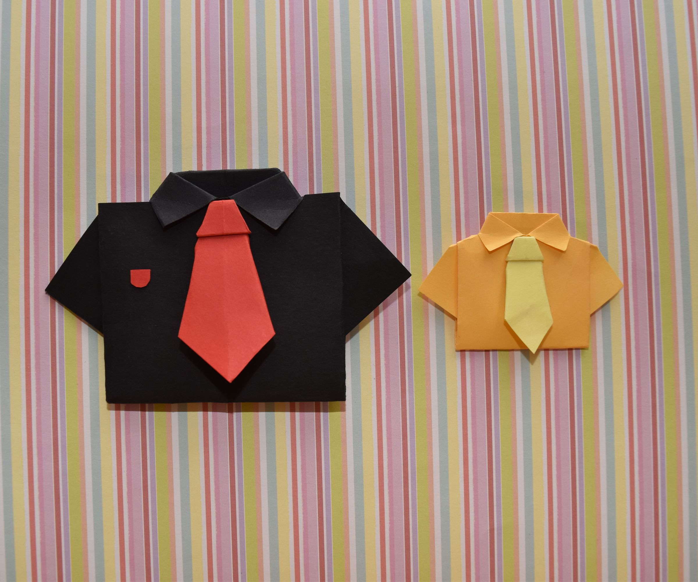 Paper Shirt With Tie