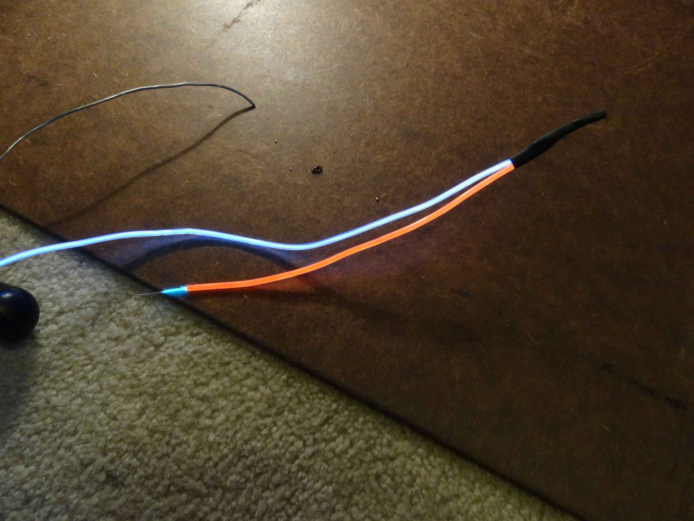 EL Wire Daisy Chaining Different Colors 9 Steps Instructables