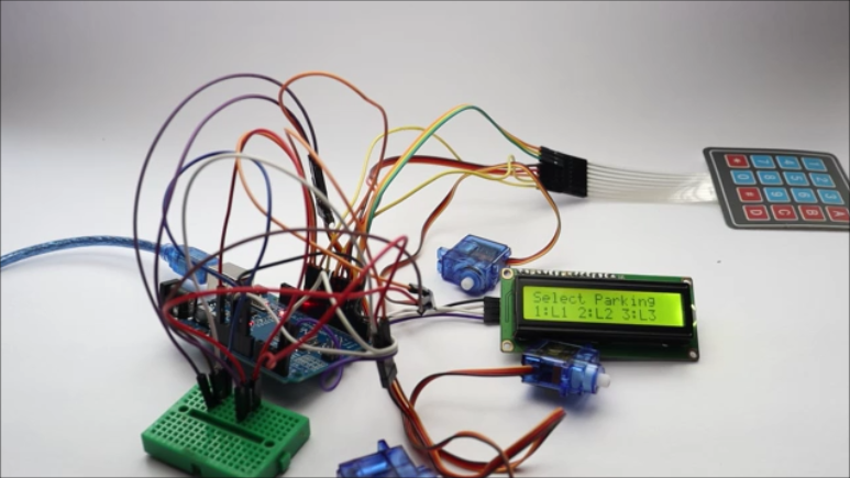 Arduino Smart Car Parking System With Password Lock : 5 Steps (with ...