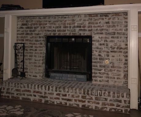 Broken Tiled Fireplace to Fabulous German Schmear