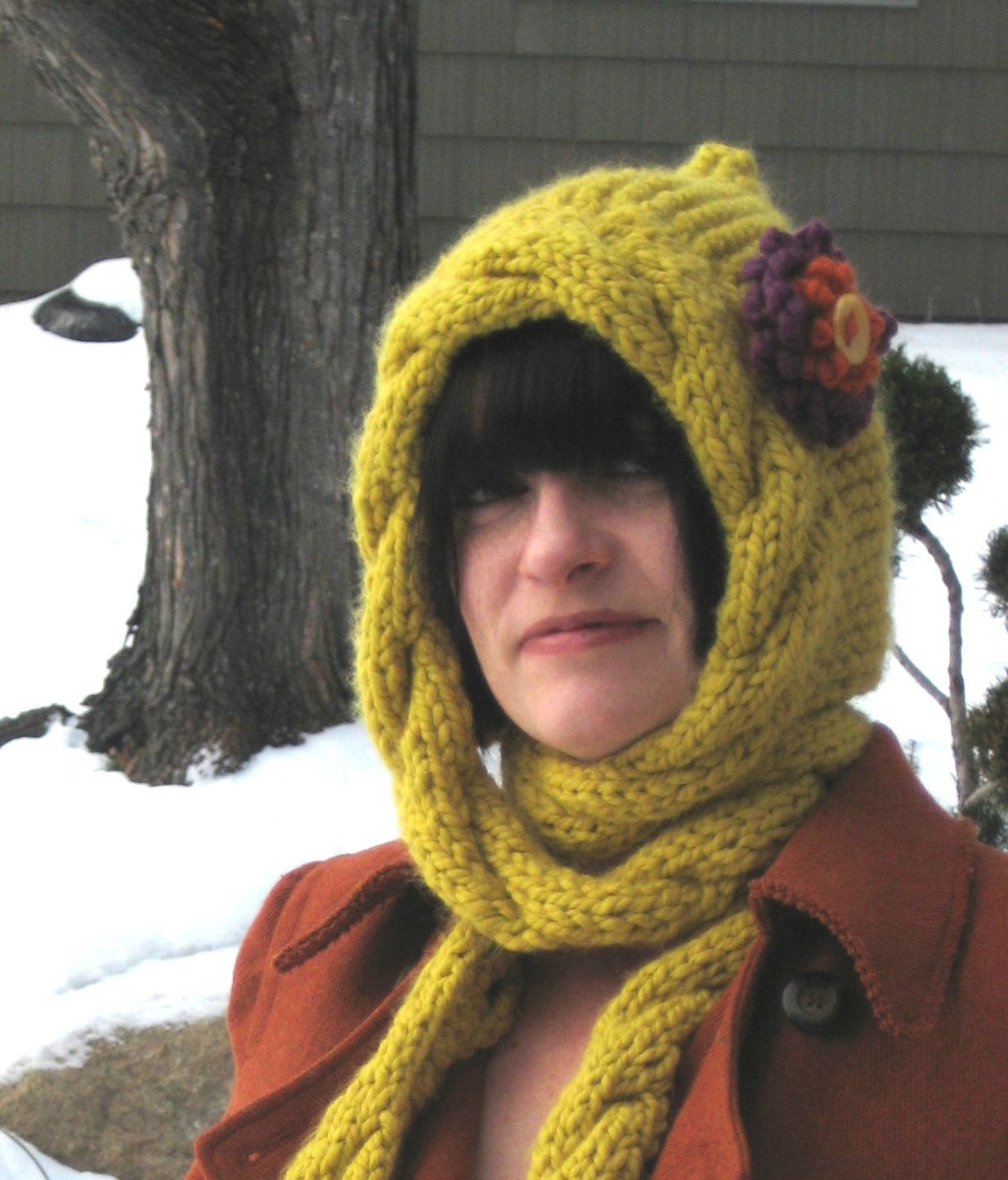 knitted hood