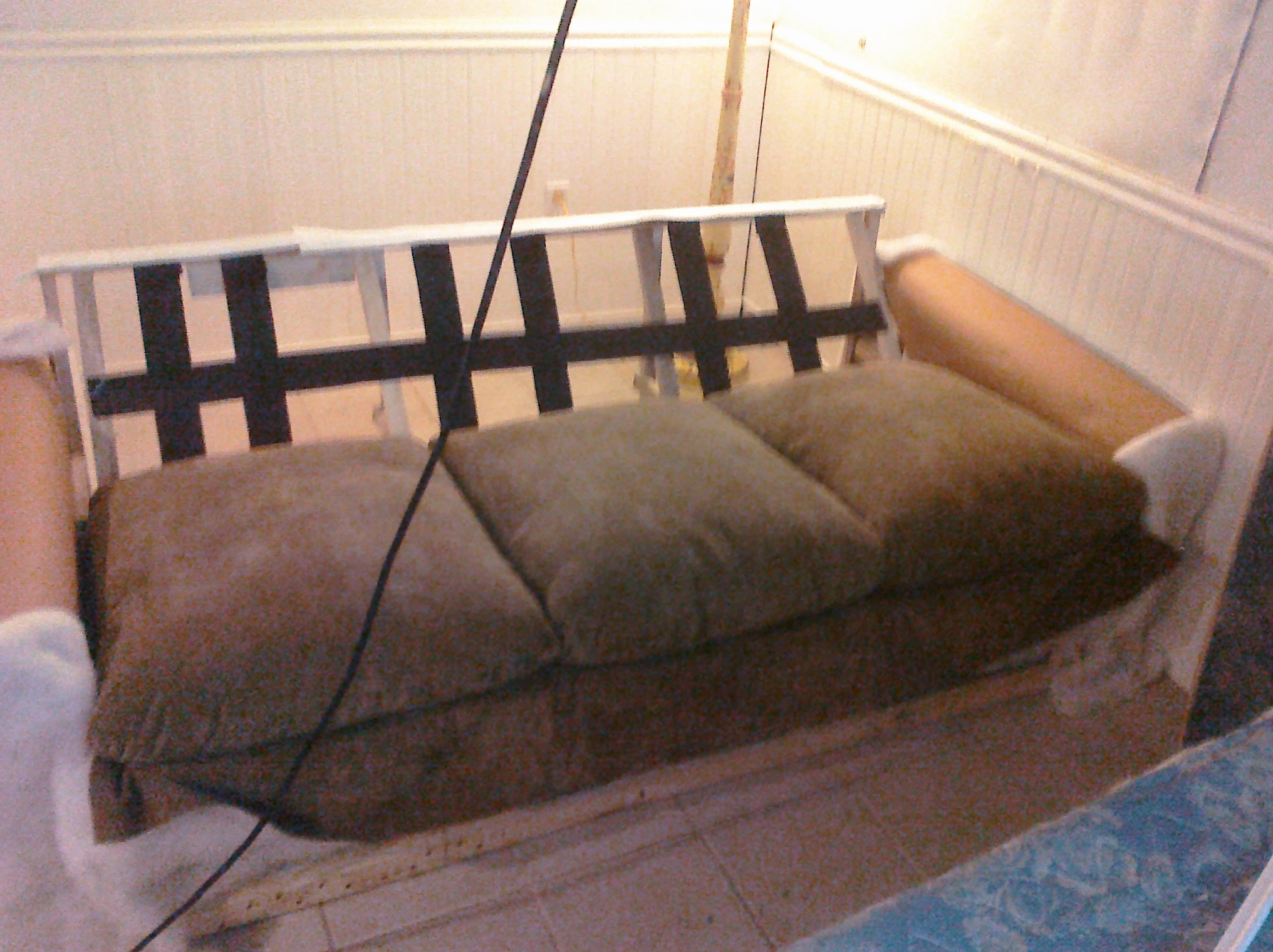 How to Move a Couch Through a Tight Door AKA How to Dissassemble a