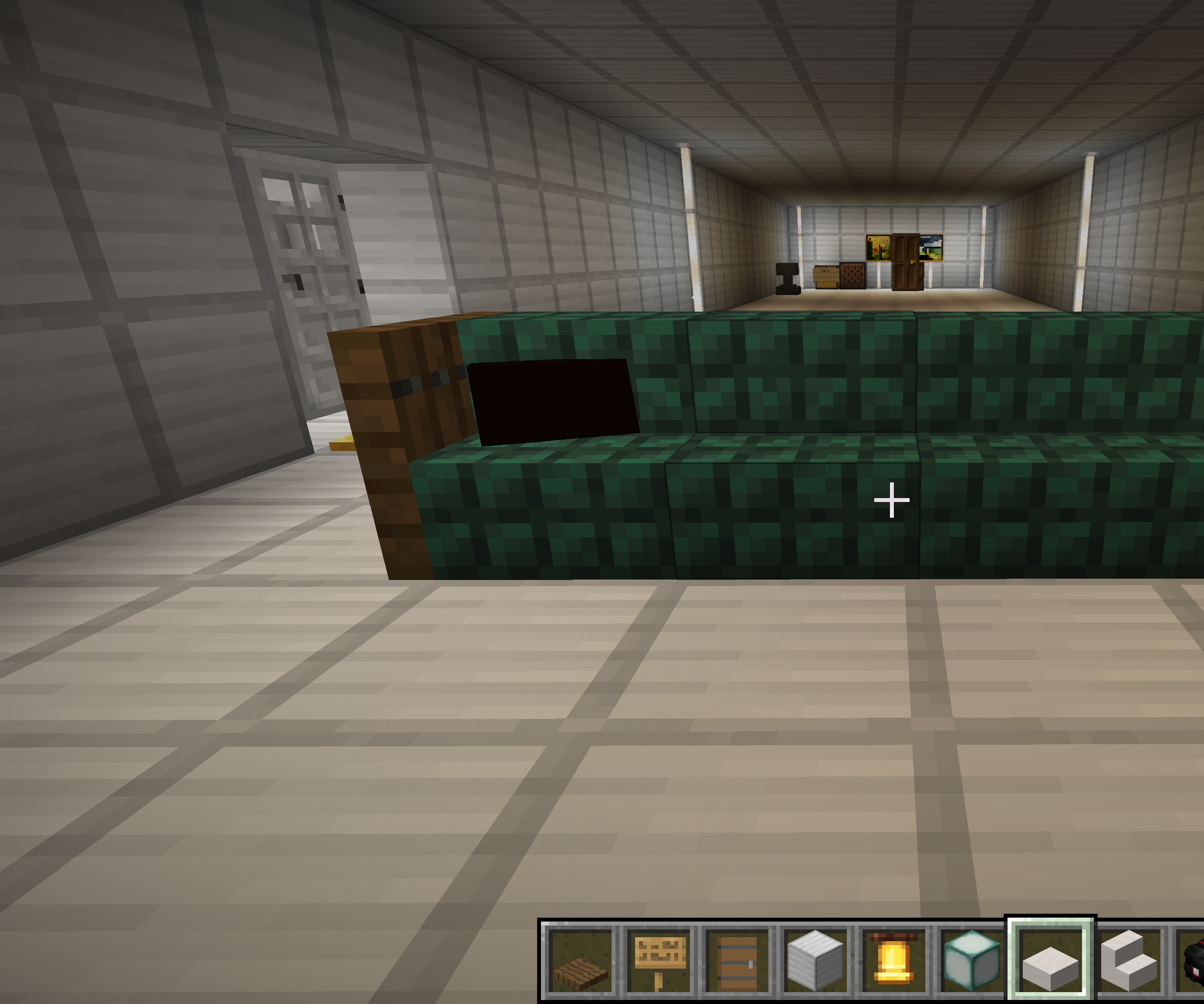 "illegal" Minecraft Couch With Pillows