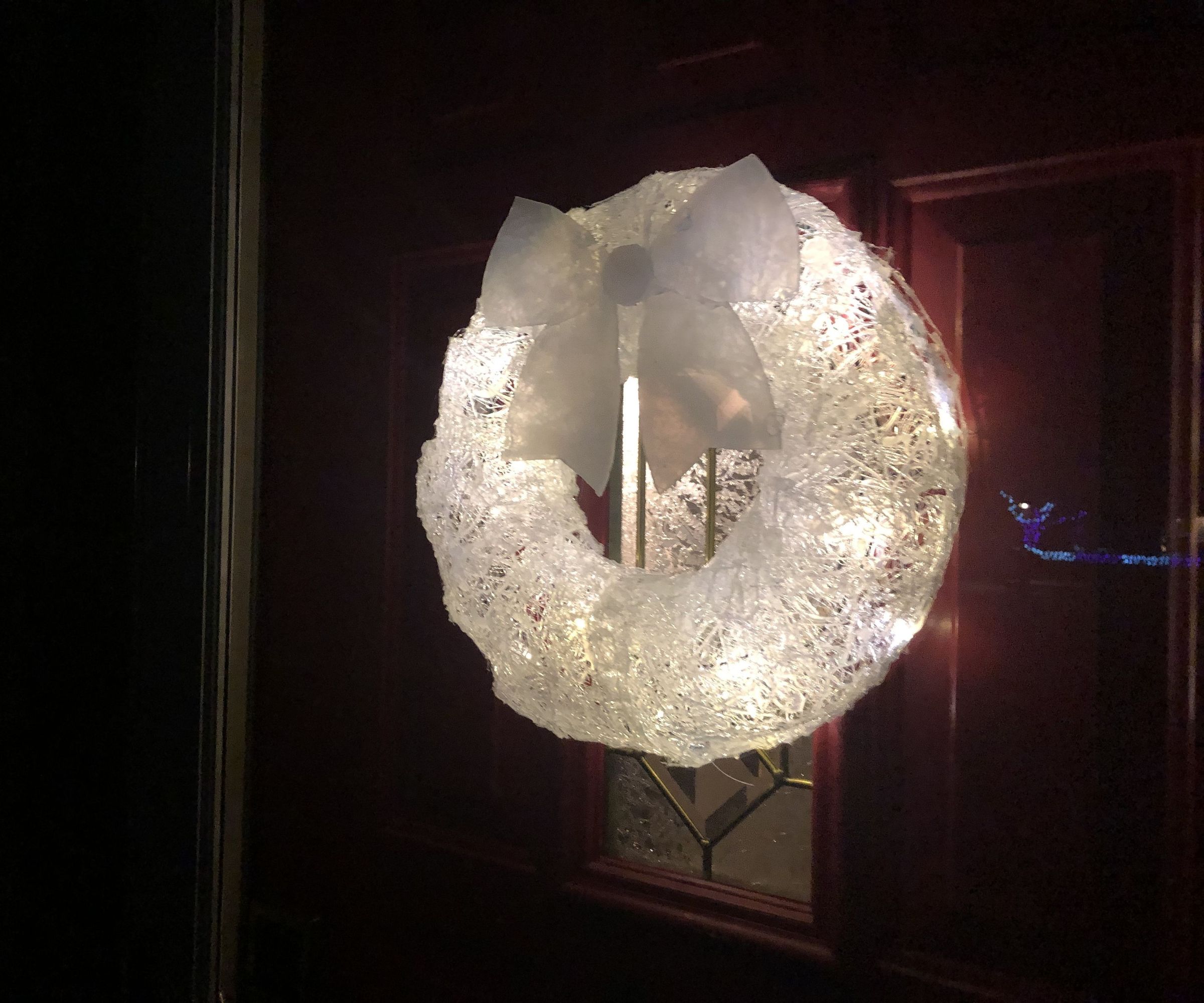 Entirely Hot Glue Wreath (Almost)