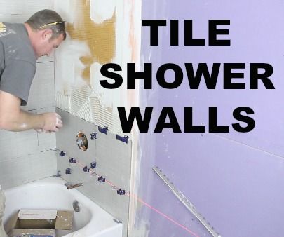 How to Tile a Shower Wall...AND Cut Tiles Like a Pro!!