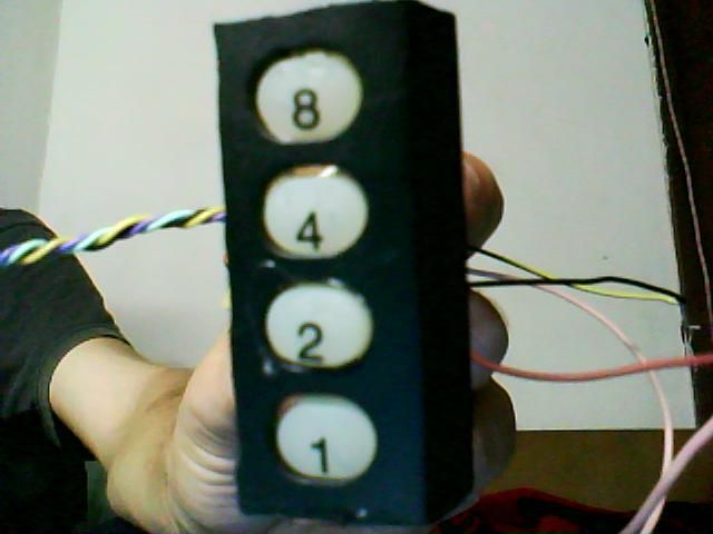 4 Leds Binary Clock