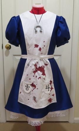 alice madness returns blue dress Madness Returns Alice Women Blue Lolita Dress Party Carnival Halloween  Cosplay Costume main image 0