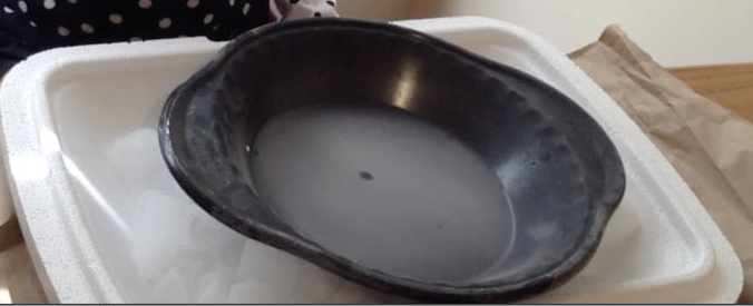 Place Metal Plate on the Dryice