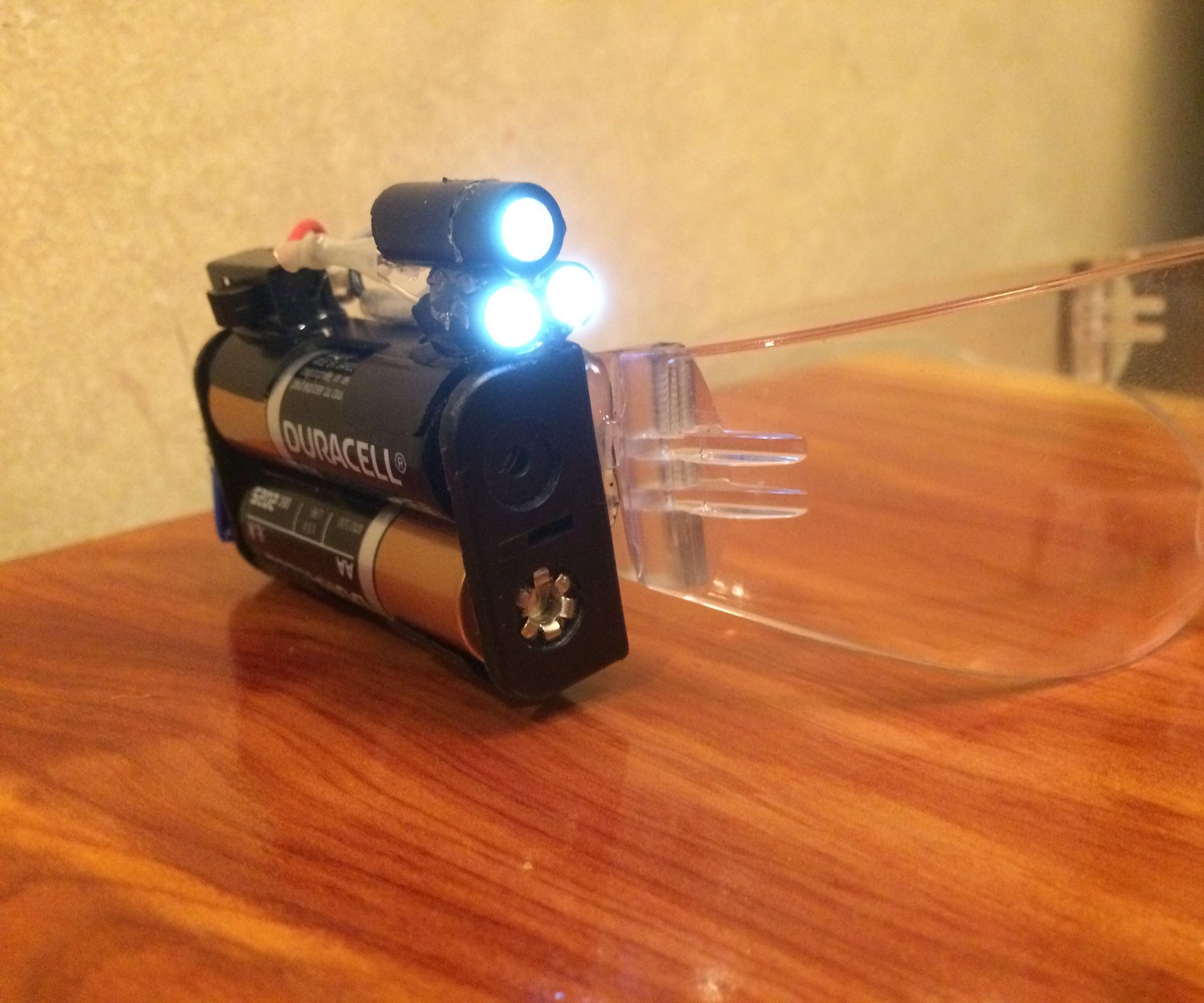 Lighting Up a Pair of Safety Glasses