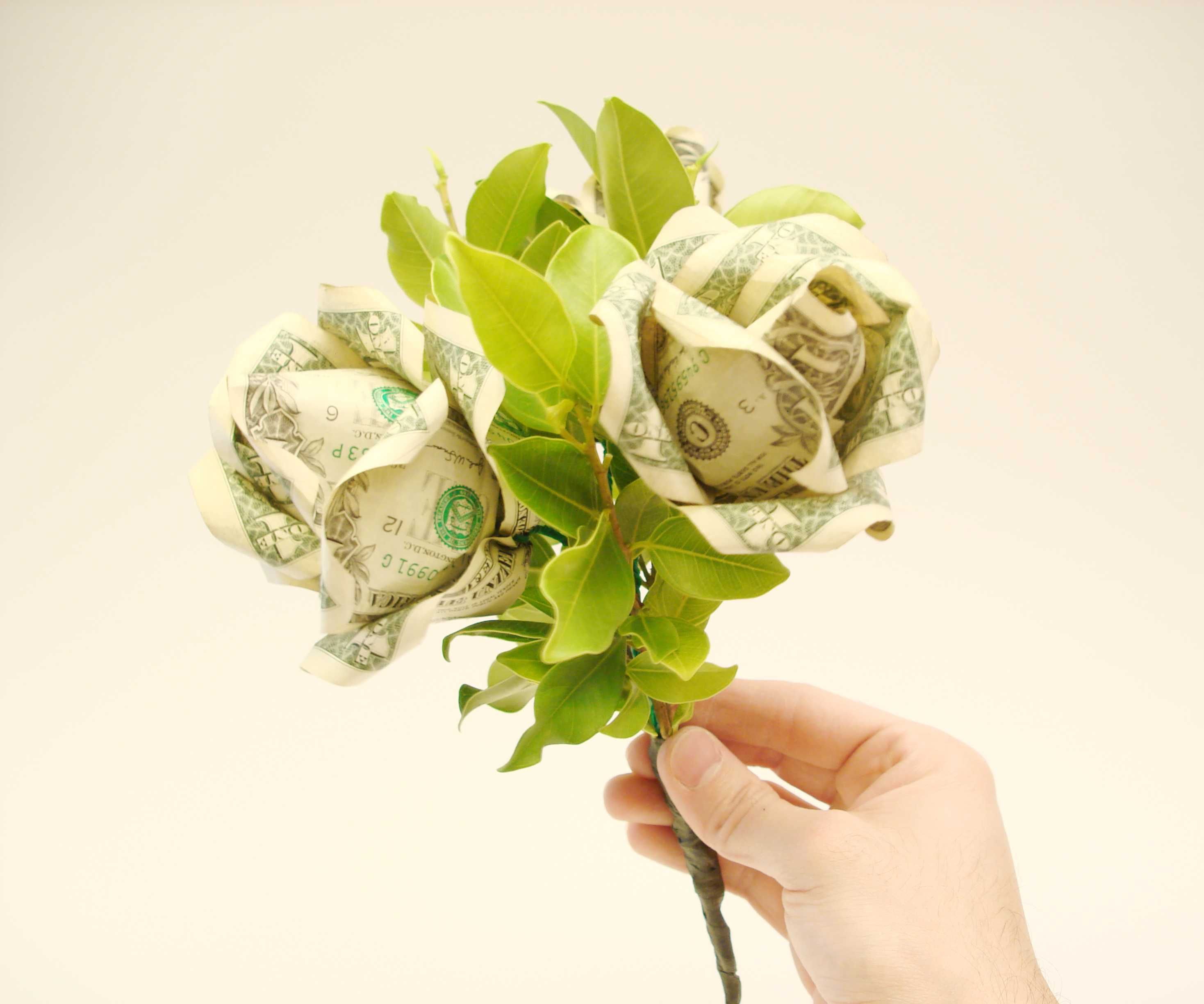 Dollar Bill Flower Bouquet