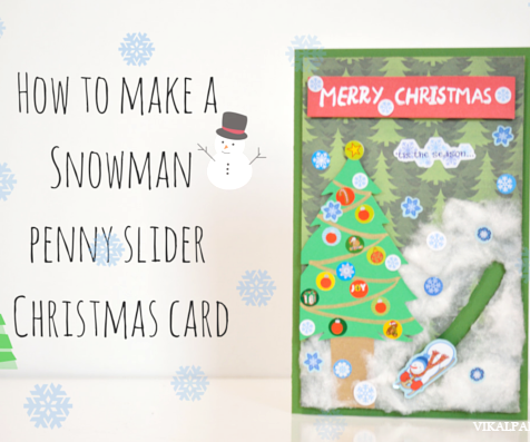 How to Make a Snowman Penny Slider Christmas Card
