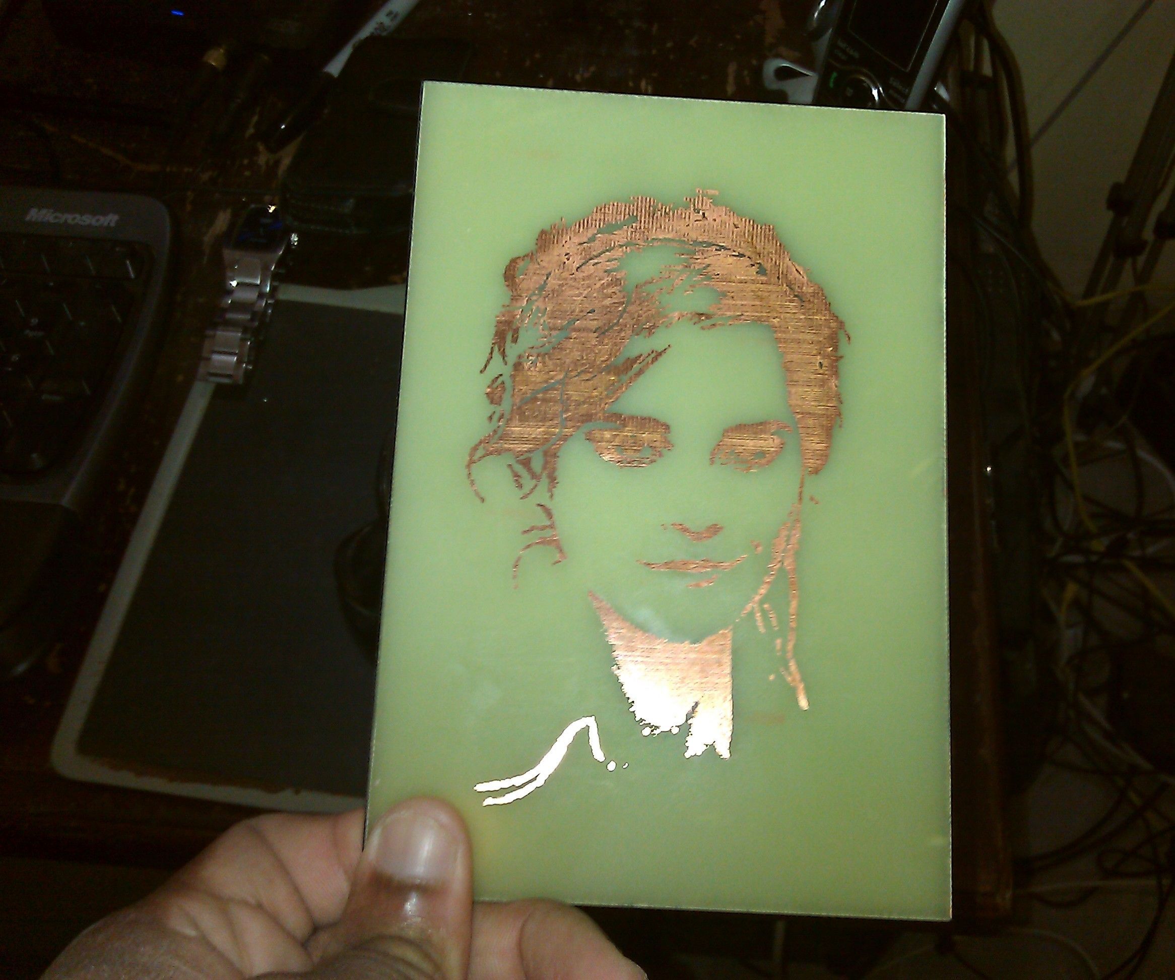 White Glue Release Agent for PCB Toner Transfer