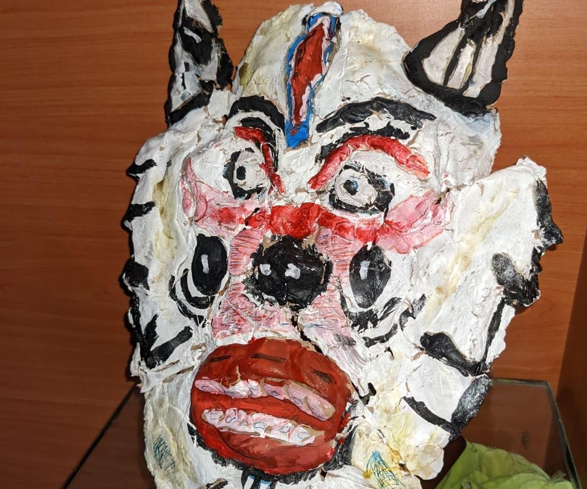 Clay Modelling Tribal Mask