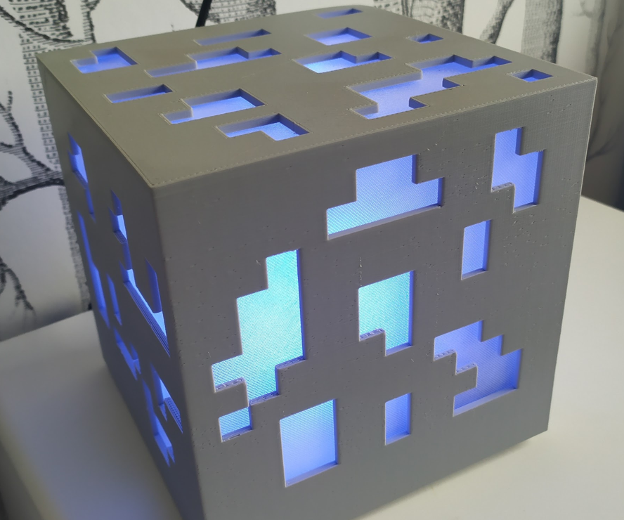 Minecraft Ore Lamp - Customizable Size and Pixel Density