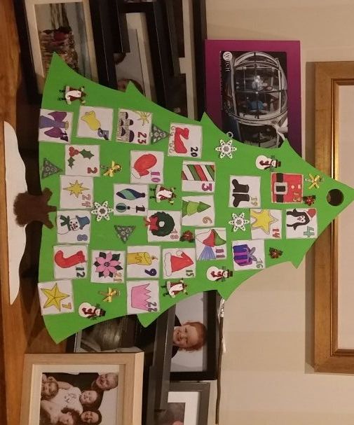 Advent Calendar From Stuff Lying in the Workshop.