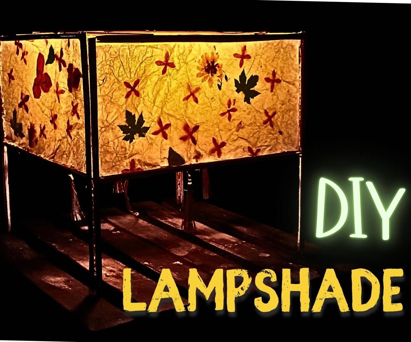 Craft Your Own DIY Pressed Lampshade Inspired by Leaves and Flowers