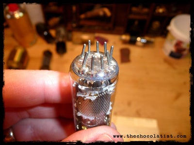 Mount the Smaller Old Vacuum Tube to the Brass Ring