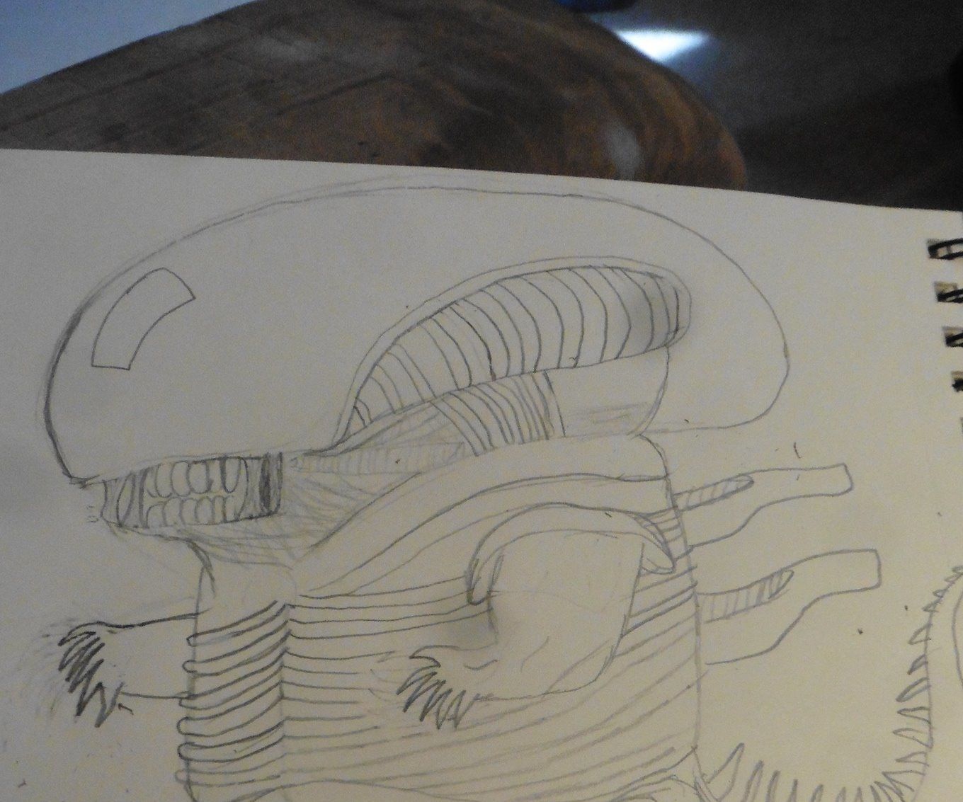 Drawing a Fat Xenomorph