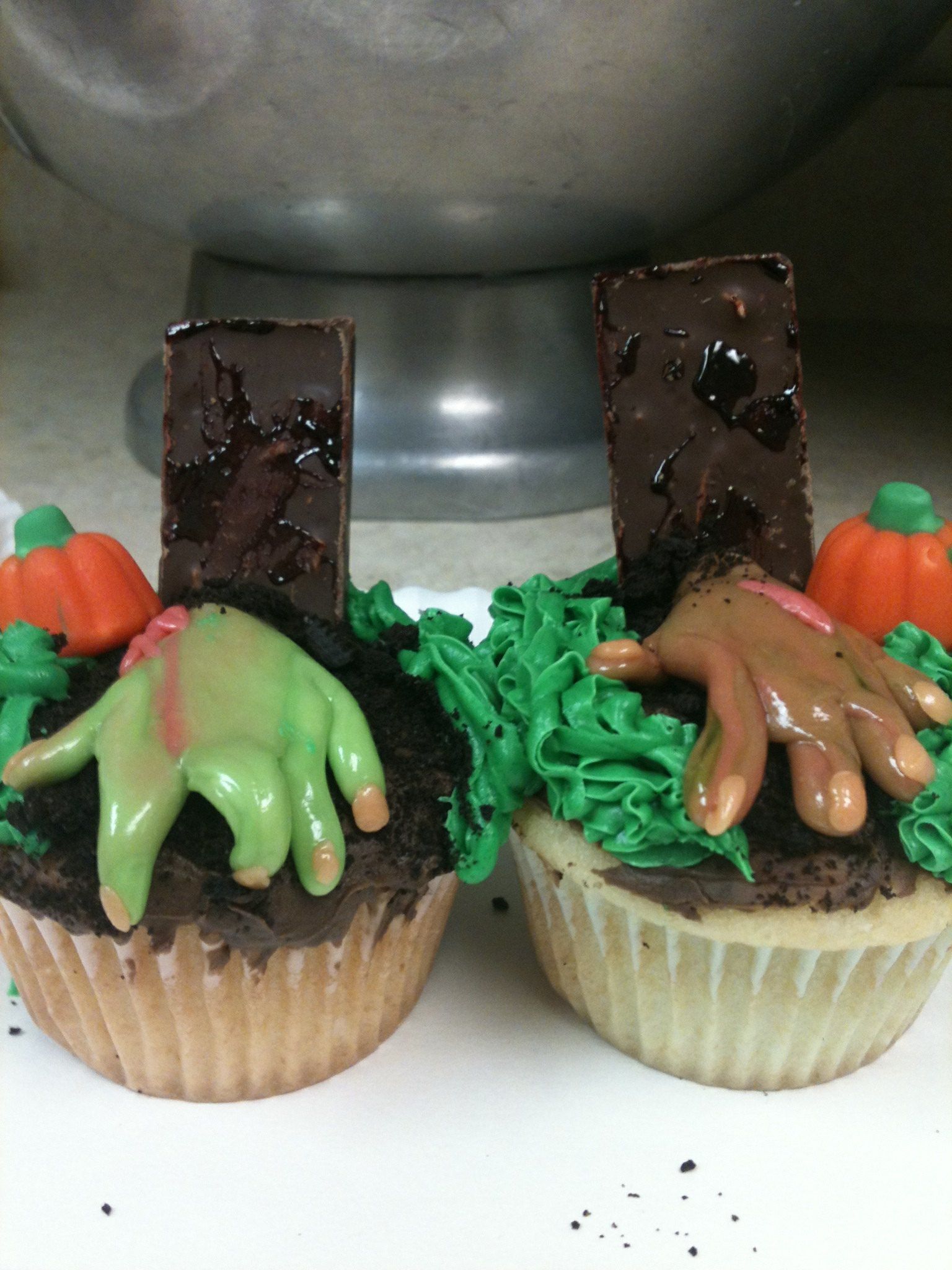 Gravestone Cupcakes