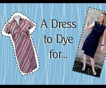 The No Sew Dyed Dress Refashion Tutorial 
