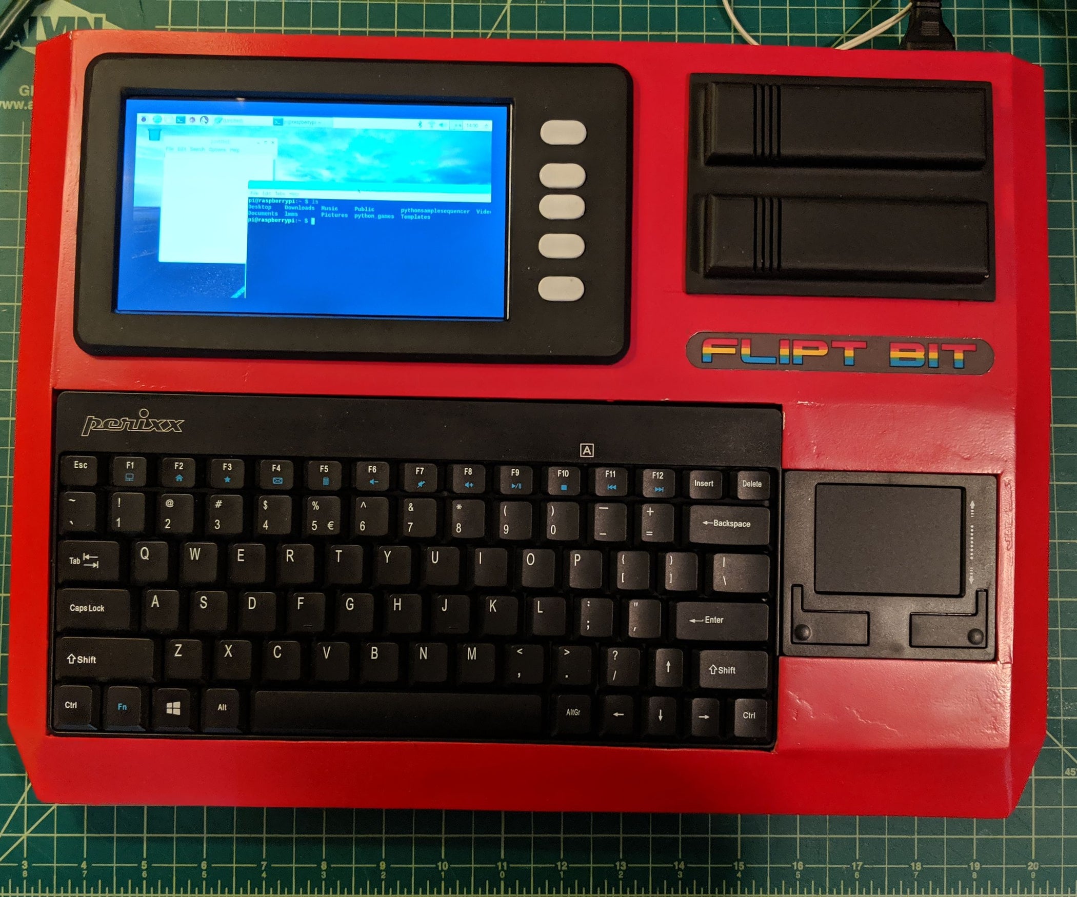 FLIPT-BIT: Retro-styled Raspberry Pi Computer : 7 Steps (with Pictures ...