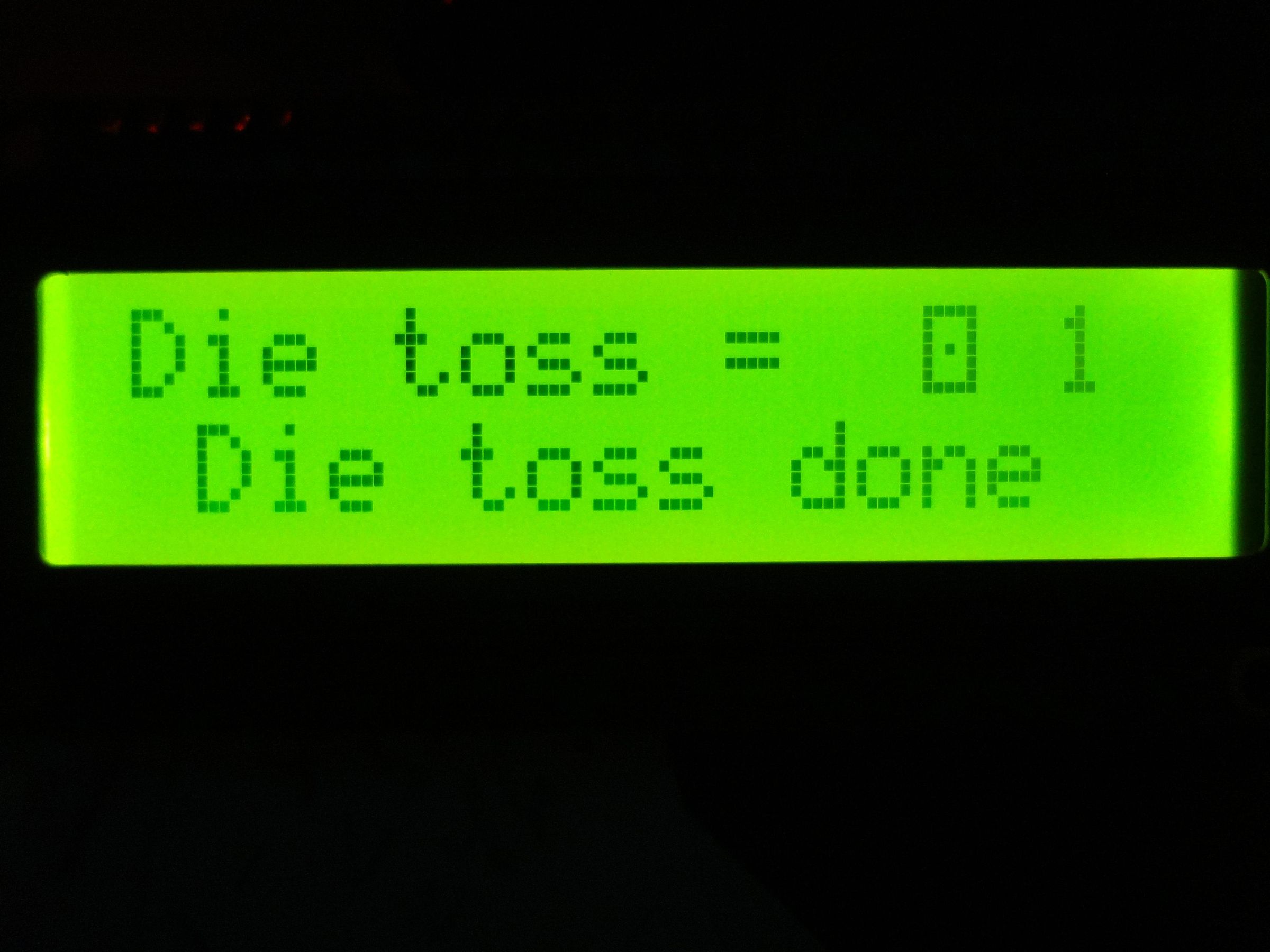 Die Toss Simulation With LCD Custom Characters 3 Steps (with Pictures