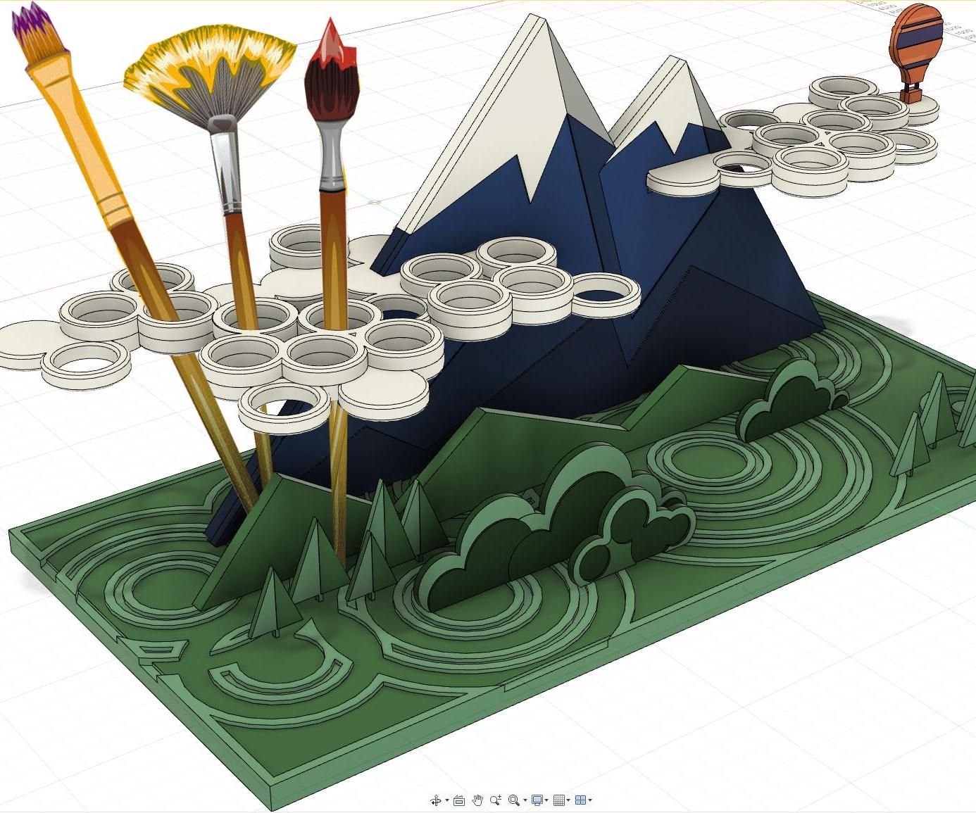 Ukiyo-e Paintbrush Holder
